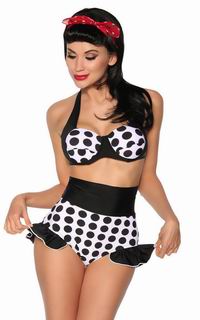 Polka Dot Bikini Black